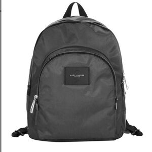 Small Marc by Marc Jacobs Double Backpack Gray Nylon